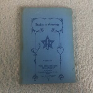 Studies in Astrology Volume IX