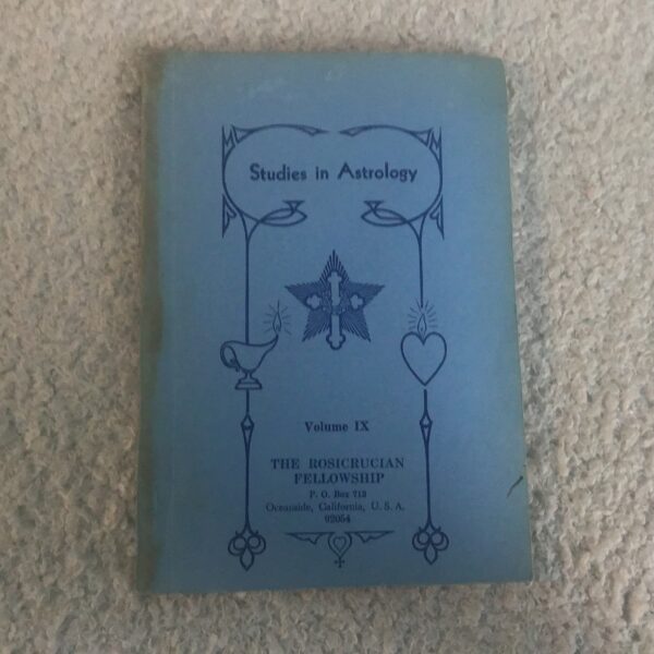 Studies in Astrology Volume IX