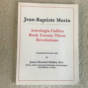 Astrologia Gallica Book 23: Revolutions