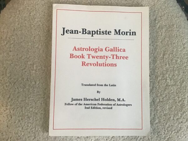 Astrologia Gallica Book 23: Revolutions
