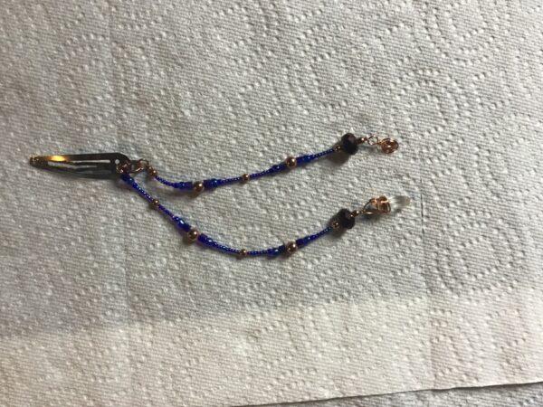 Crystal and Spiral Symbol Hanging Barrette - Image 5