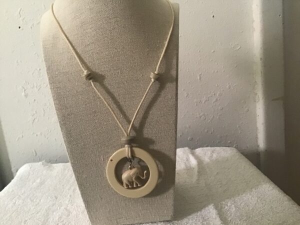 Elephant in Circle Necklace - Image 3