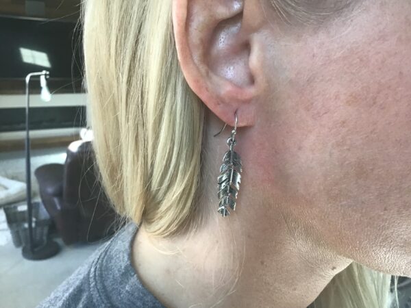 Broken Feather Earrings - Image 3