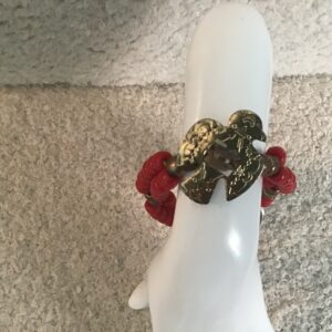 Bird and Red Bead Bracelet