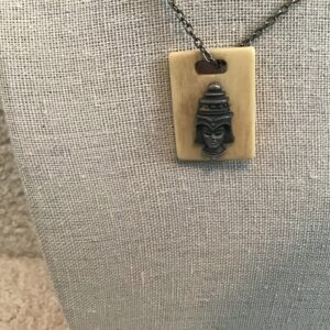 Buddha in Helmet Necklace