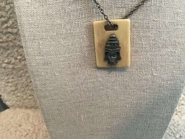 Buddha in Helmet Necklace - Image 3