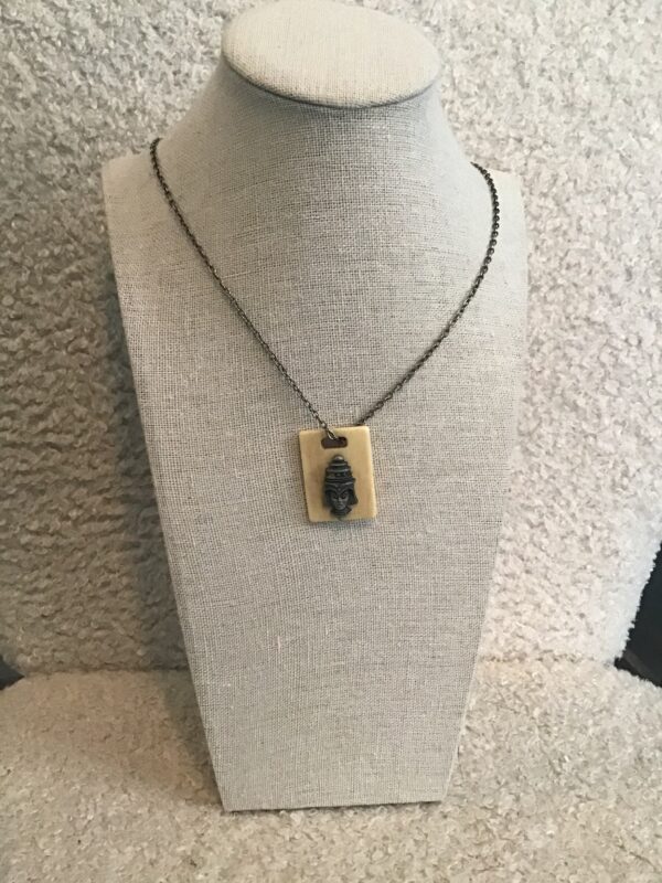 Buddha in Helmet Necklace - Image 4