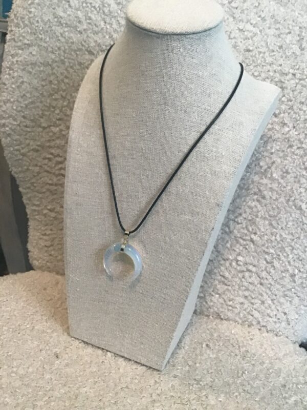 Crescent Shaped Moonstone Necklace - Image 5