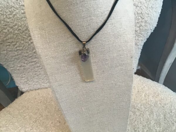 Amethyst and Selenite Pendant - Image 3