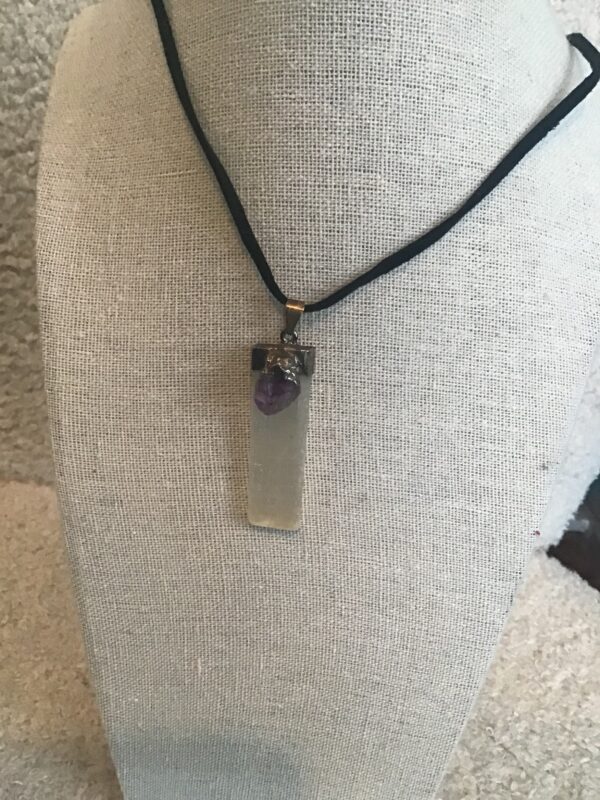 Amethyst and Selenite Pendant - Image 5