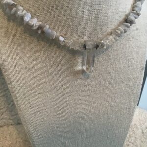 Crystal and Polished Stone Necklace