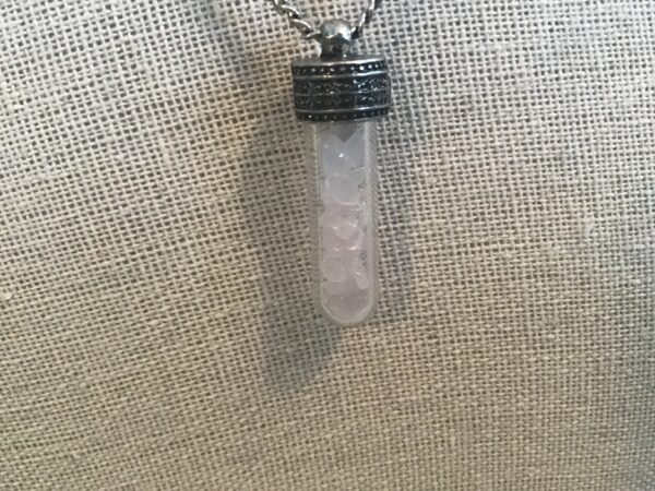 Crystals in Small Vial Necklace