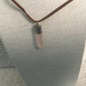 Faux Rose Quartz Pendant
