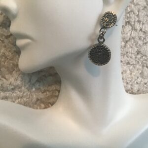 Aztec/Mayan Face Earrings (Silver)