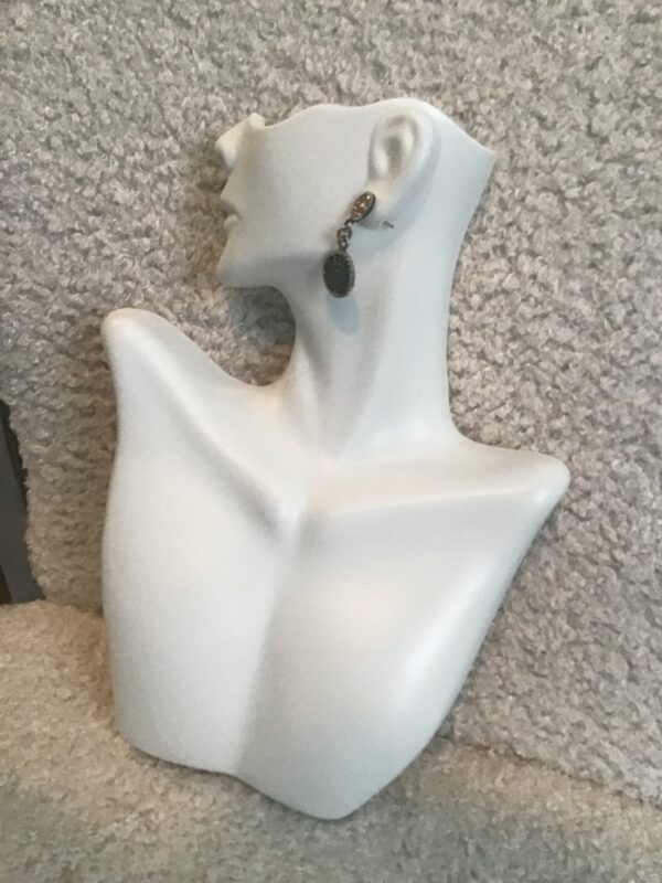 Aztec/Mayan Face Earrings (Silver) - Image 3