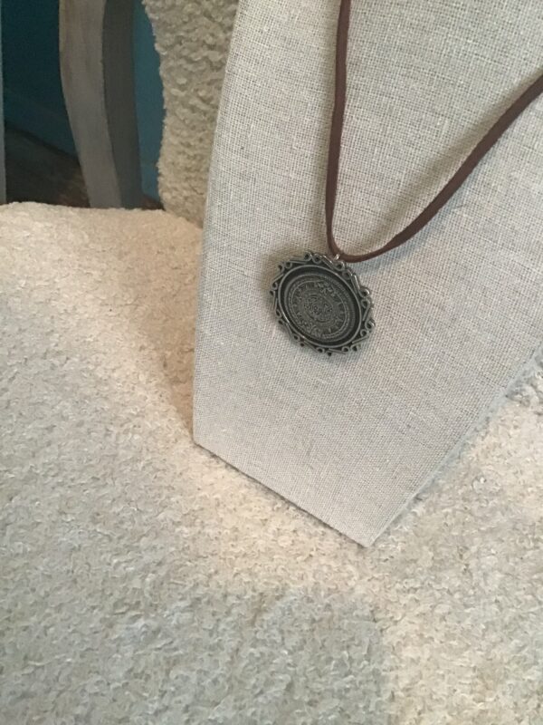 Aztec/Mayan Face Pendant/Pin (Silver) - Image 10