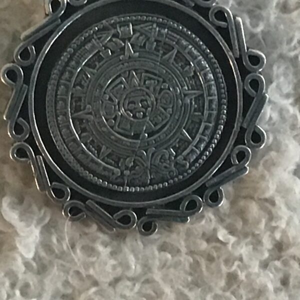 Aztec/Mayan Face Pendant/Pin (Silver) - Image 8