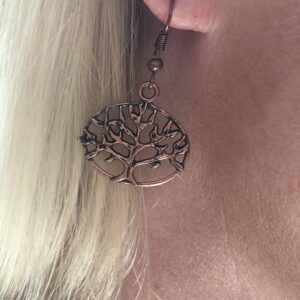 Copper Tree of Life Earrings