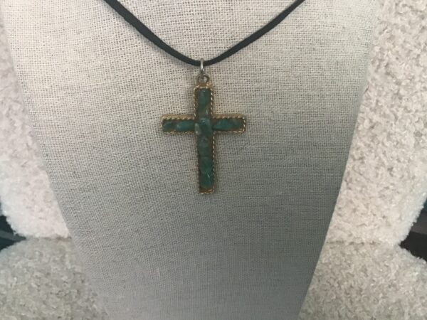 Aventurine Cross Pendant - Image 3