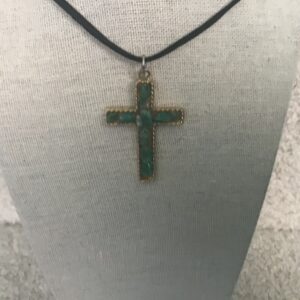 Aventurine Cross Pendant