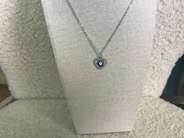 Evil Eye in Heart Necklace - Image 4