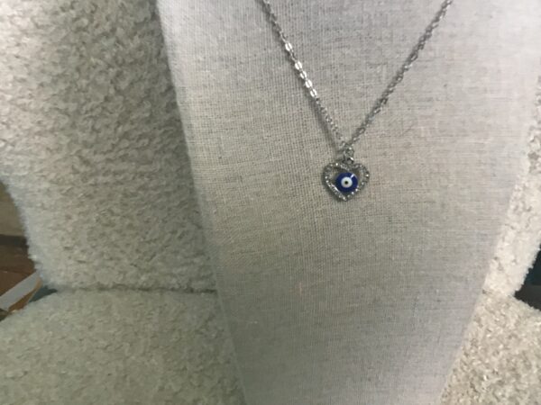 Evil Eye in Heart Necklace - Image 2