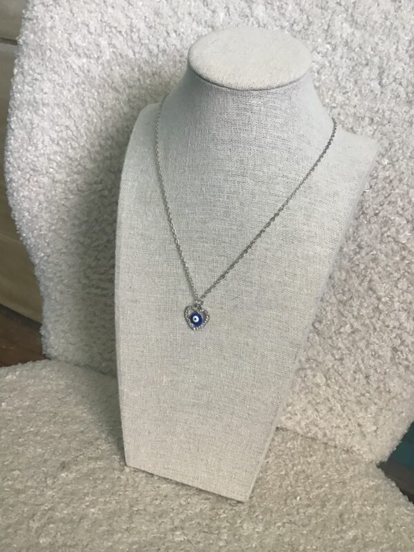 Evil Eye in Heart Necklace - Image 3