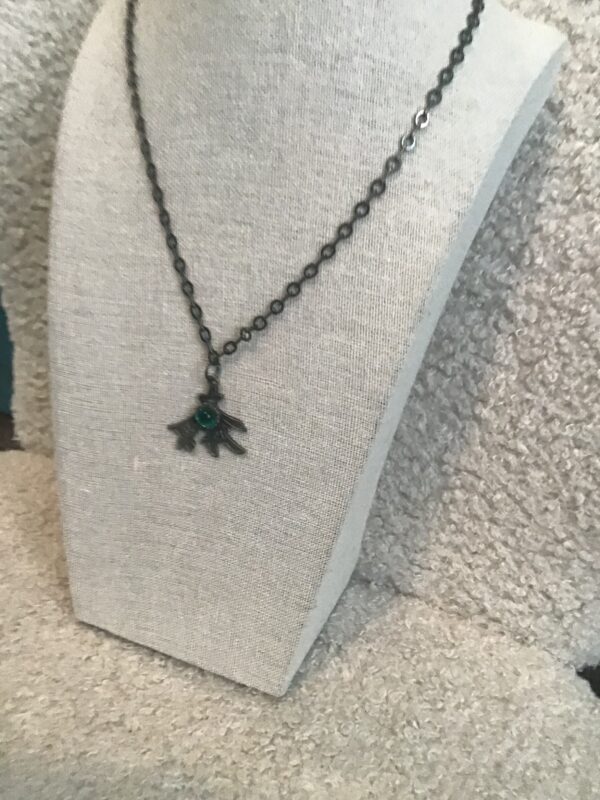 Chinese Symbol and Green Sphere Necklace - Image 6