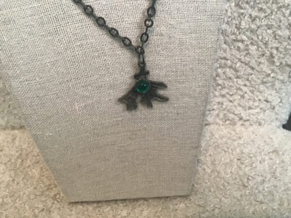 Chinese Symbol and Green Sphere Necklace - Image 8