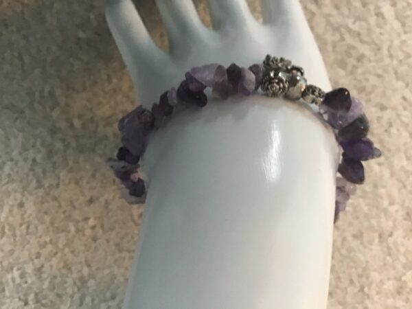 Amethyst and Elephant Charm Bracelet - Image 6
