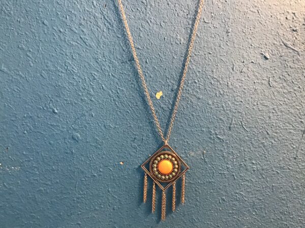 Circle in Diamond/Square Shaped Necklace - Image 6
