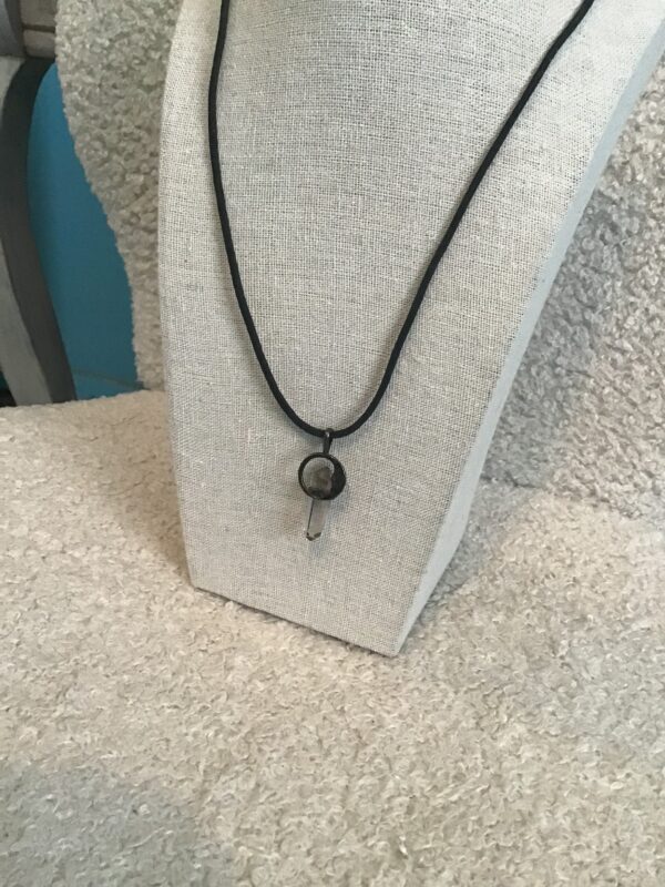 Faux Crystal in Moon Face Necklace - Image 3