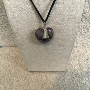 Amethyst Heart Shaped Pendant