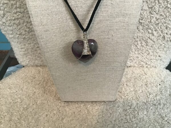Amethyst Heart Shaped Pendant