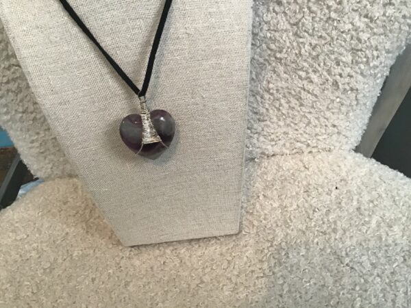 Amethyst Heart Shaped Pendant - Image 8