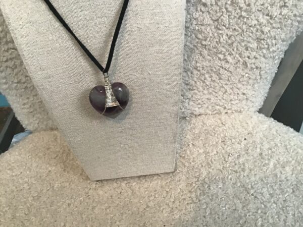 Amethyst Heart Shaped Pendant - Image 9