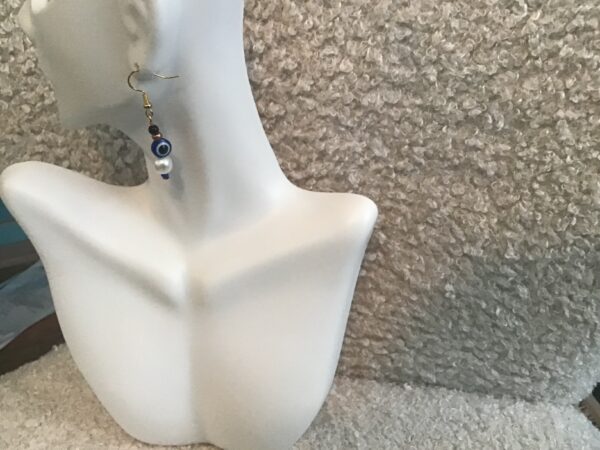 Evil Eye and Bead Earrings - Image 3