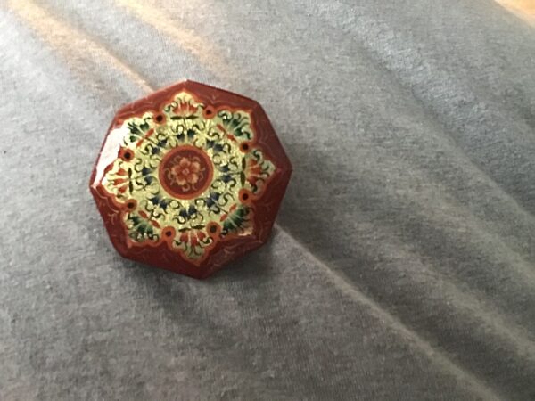 Floral Mandala Pin (Red) - Image 2