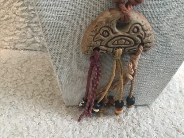 Aztec Themed Two Birds or Face Tasseled Necklace - Image 2