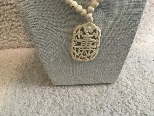 Carved Chinese Symbol Necklace (Either Real Bone or Faux Bone) - Image 4