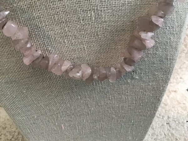 Crystal Necklace (Possibly Rose Quartz) - Image 6