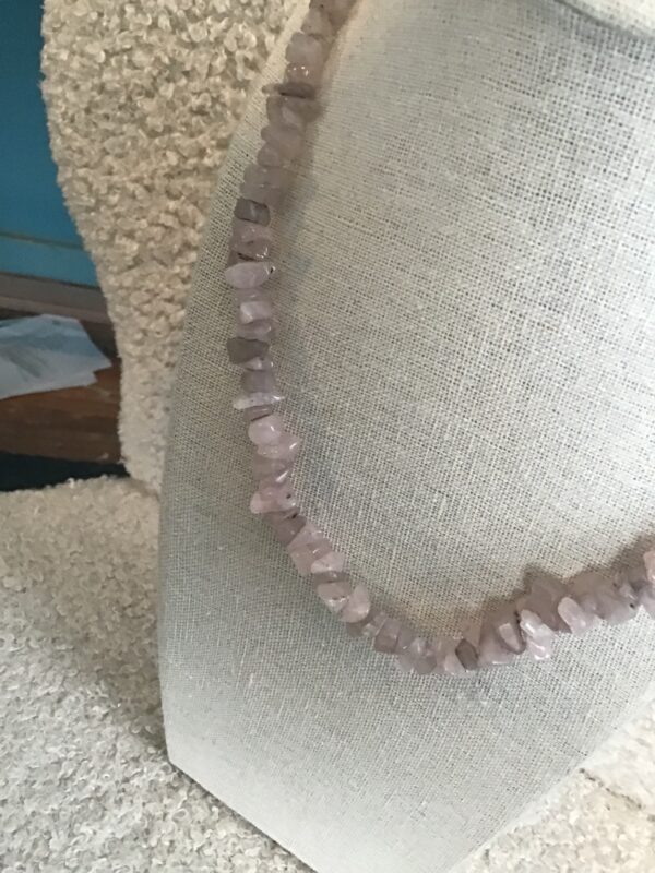 Crystal Necklace (Possibly Rose Quartz) - Image 5