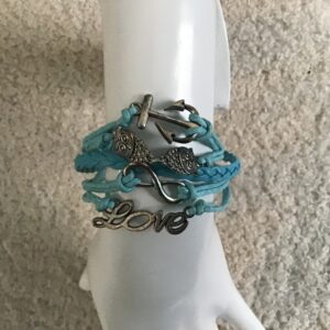 Anchor, Owls, Infinity, Love Bracelet