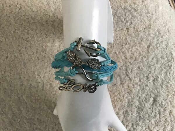 Anchor, Owls, Infinity, Love Bracelet