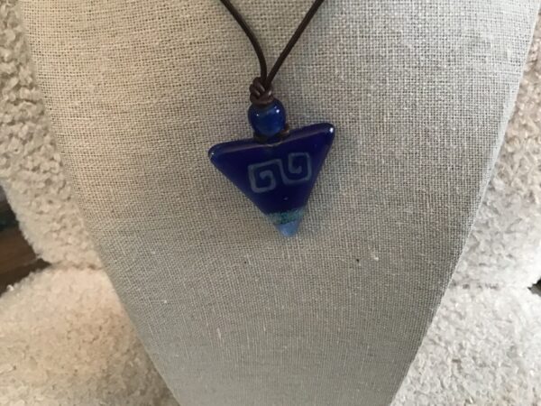 Blue Triangle Necklace (depicting symbol) - Image 4