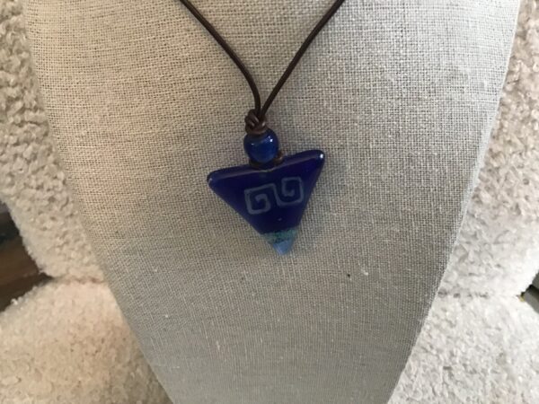 Blue Triangle Necklace (depicting symbol) - Image 5