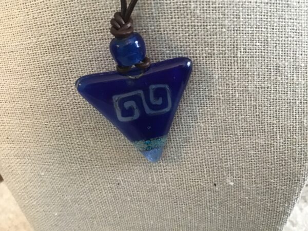 Blue Triangle Necklace (depicting symbol) - Image 3