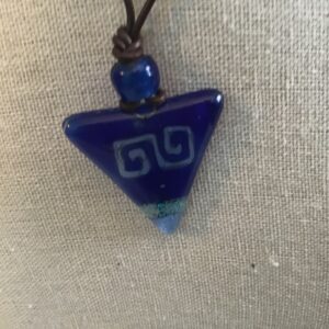 Blue Triangle Necklace (depicting symbol)