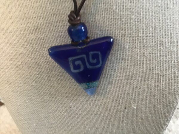 Blue Triangle Necklace (depicting symbol)