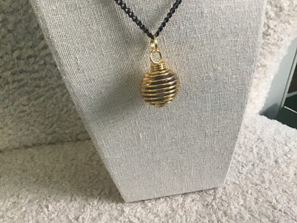 Amethyst in Spiral Necklace